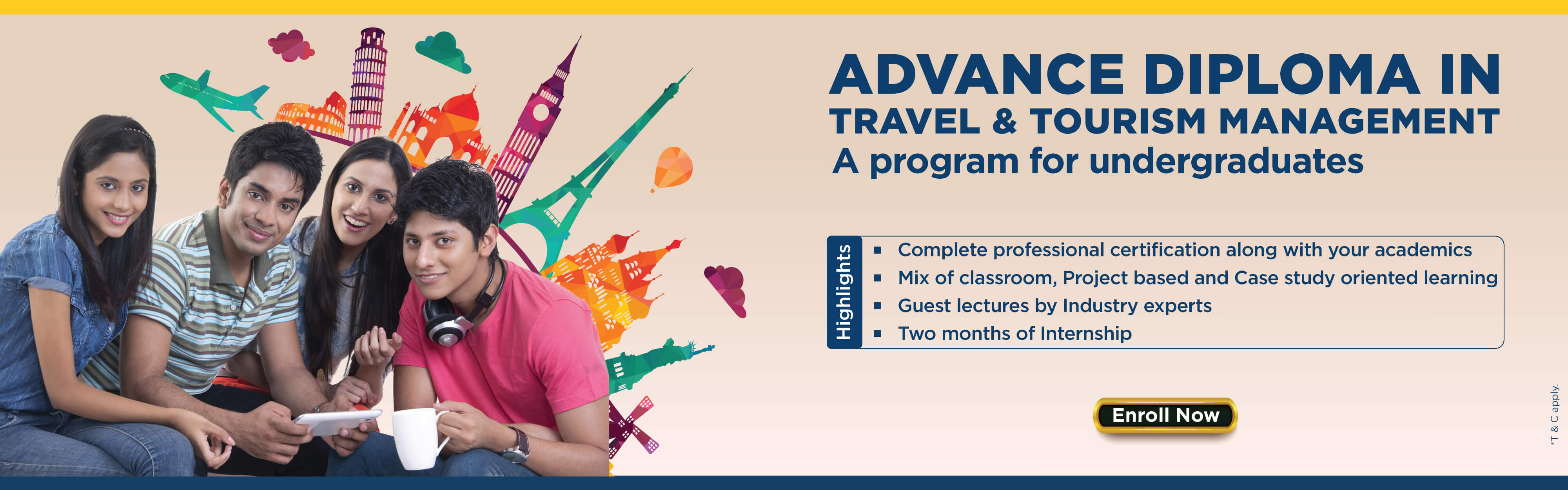 Advanced diploma in travel and tourism management