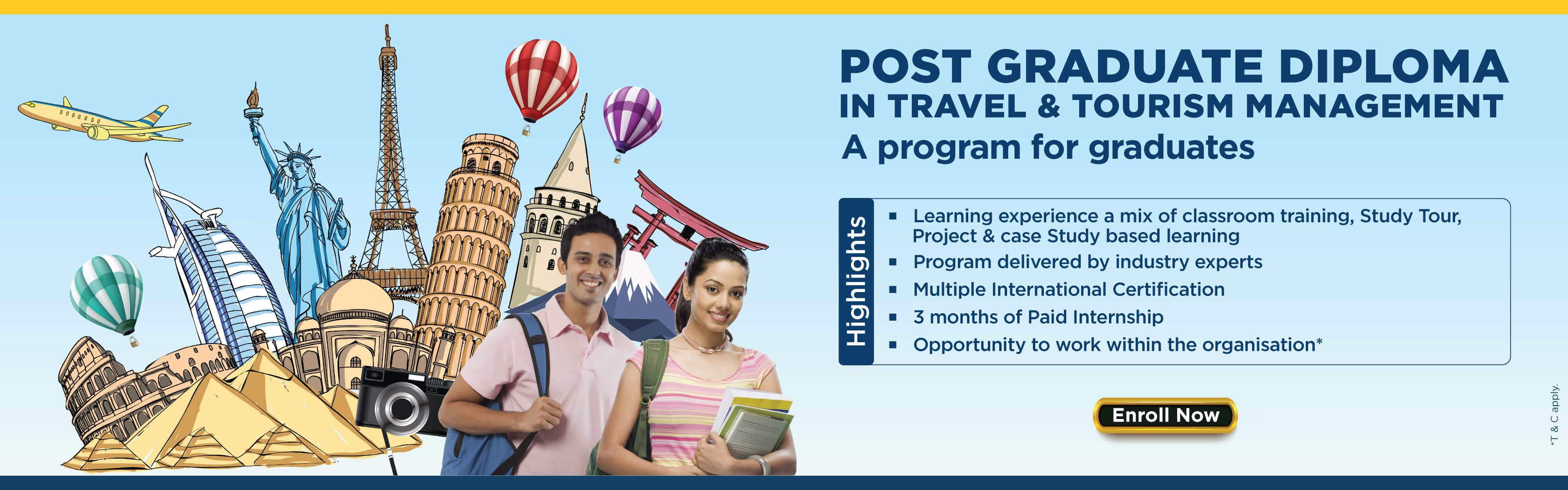 post graduate diploma in travel and tourism management